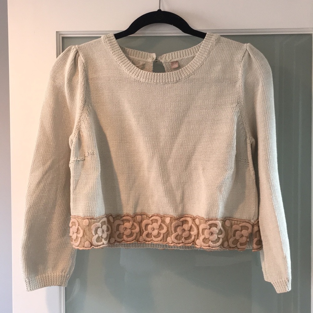 Anthropologie cropped sweater
